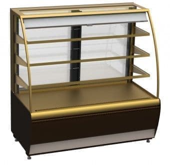 Витрина кондитерская Kayman K-ВК-1300 Открытая Бронза