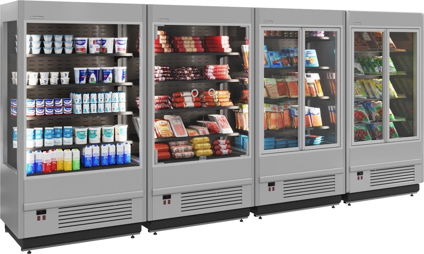 Горка холодильная Carboma Cube FC 20-07 VV 1,0-1 X5 9006-9005