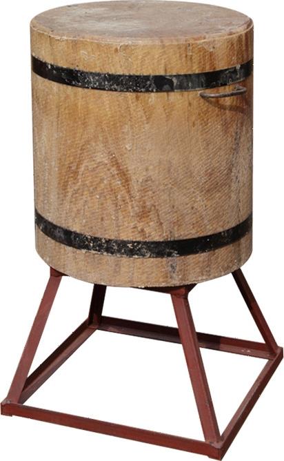 Колода разрубочная Resto 350/390х450/500мм + 300мм сварная подставка, дуб