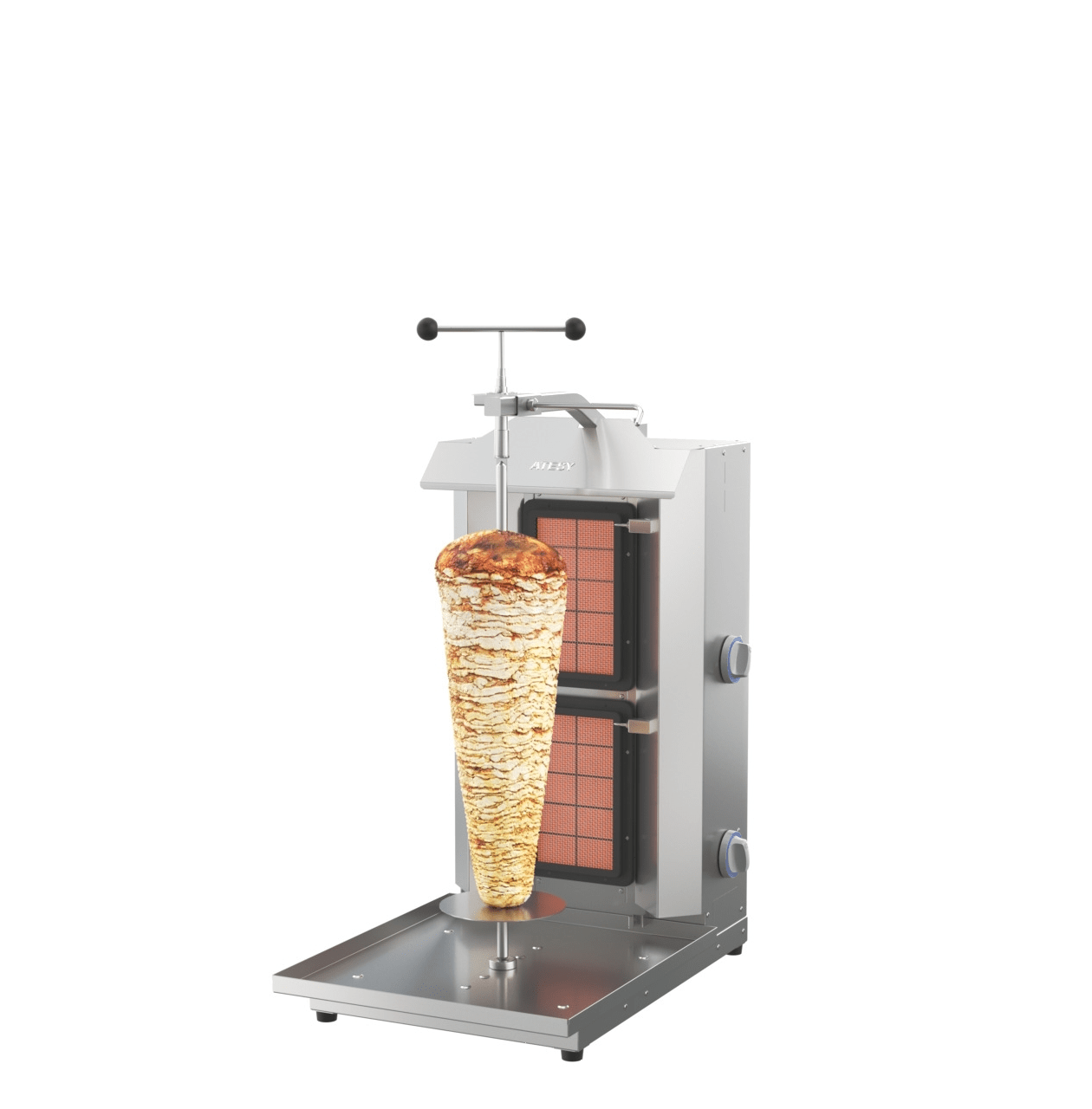 Гриль для шаурмы Atesy Шаурма-2-Газ-05-Н (с ручным приводом)