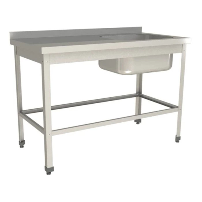 Ванна моечная с рабочей поверхностью Restoinox ВМЦР/1-16/6-БПО-ЭН