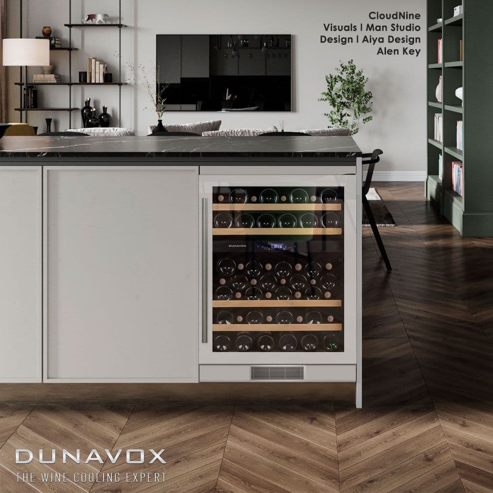Шкаф винный Dunavox DX-53.130DWK/DP