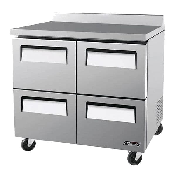 Стол холодильный Turbo Air CMWR-36-2D-4 с ящиками и бортом