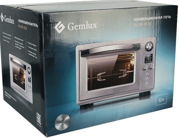 Конвекционная мини-печь Gemlux GL-OR-1632