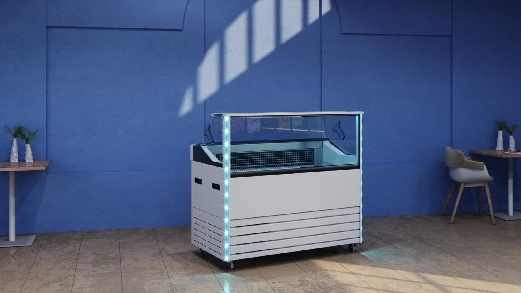 Витрина для мороженого Carboma IC72 SL 1,3-1 9003 индивид. исполнение