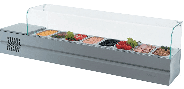 Витрина холодильная для ингредиентов Atesy Болонезе-8