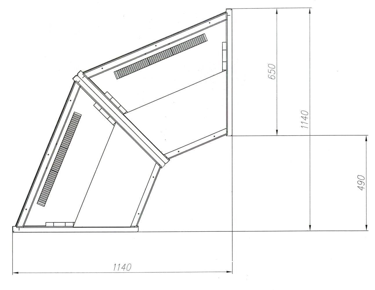 Витрина кондитерская Carboma K70 VM-3 (ВХСв-У1д) 0102-0109