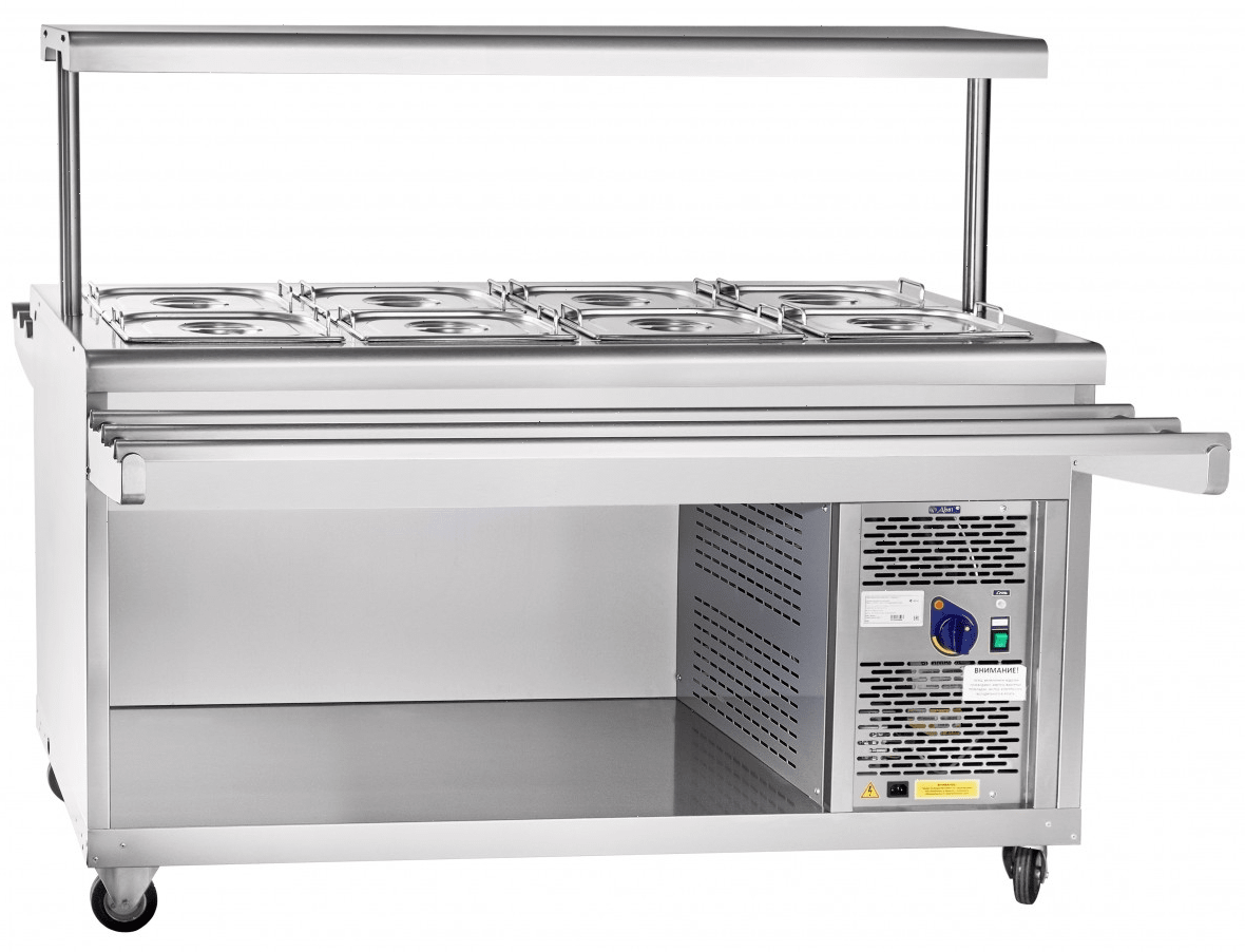 Прилавок для холодных закусок Abat ПВВ(Н)-70ПМ-01-НШ передвижной (21000000454)