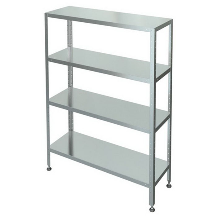 Стеллаж кухонный Марихолодмаш С-4-0,5/0,95/1,8 сплошные полки