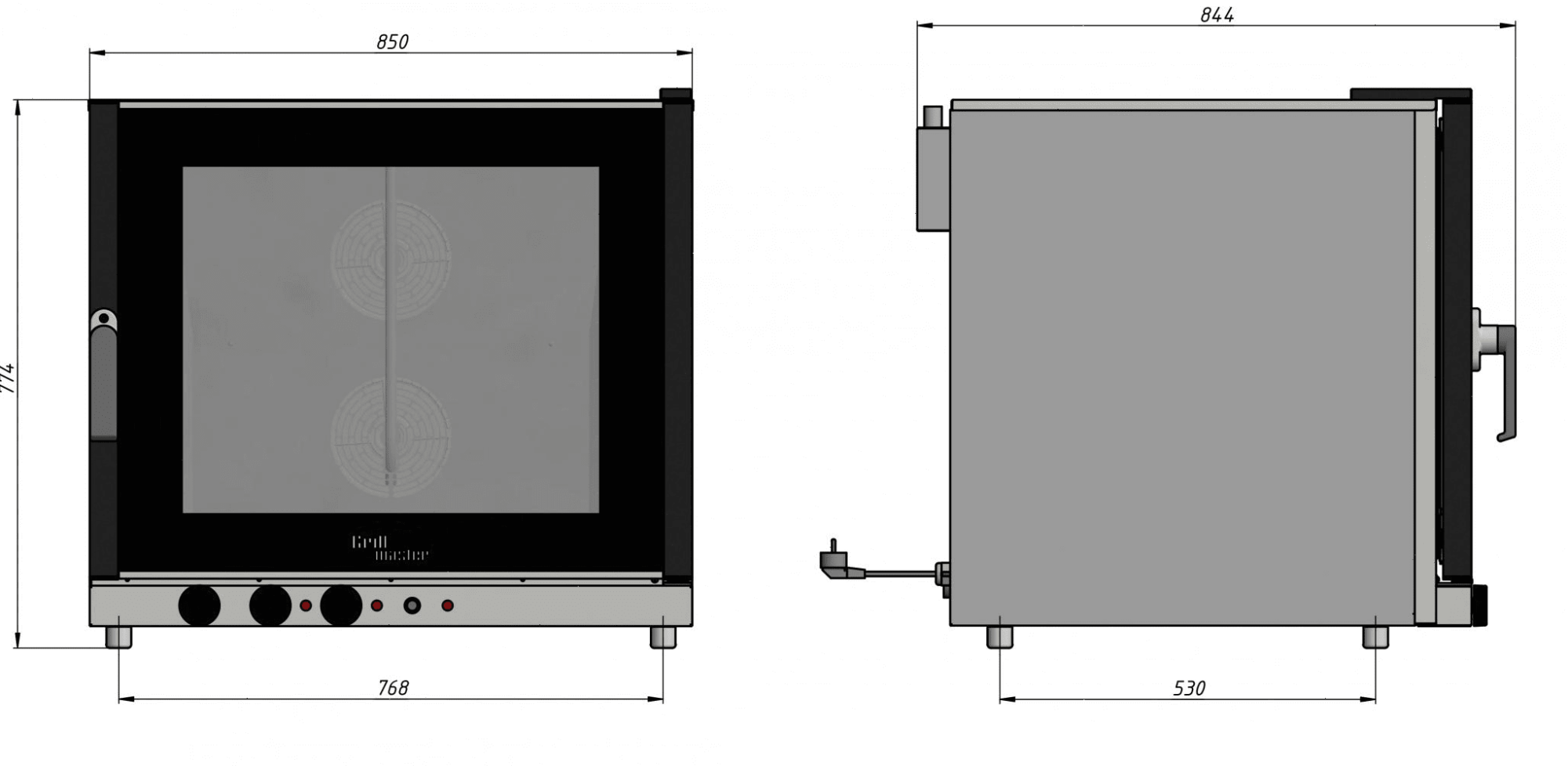 Печь конвекционная Grill Master ФЖШ/3 22226