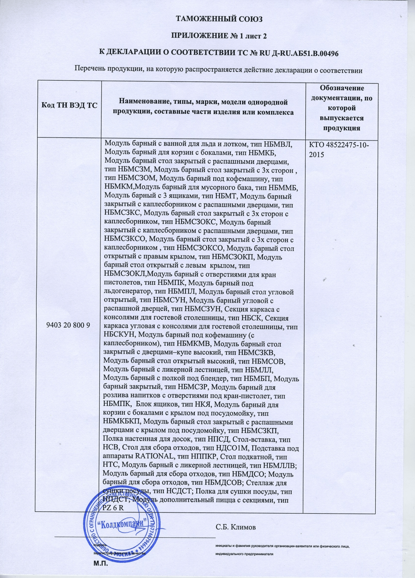 Ванна моечная Hicold НСО1М-5/6Б